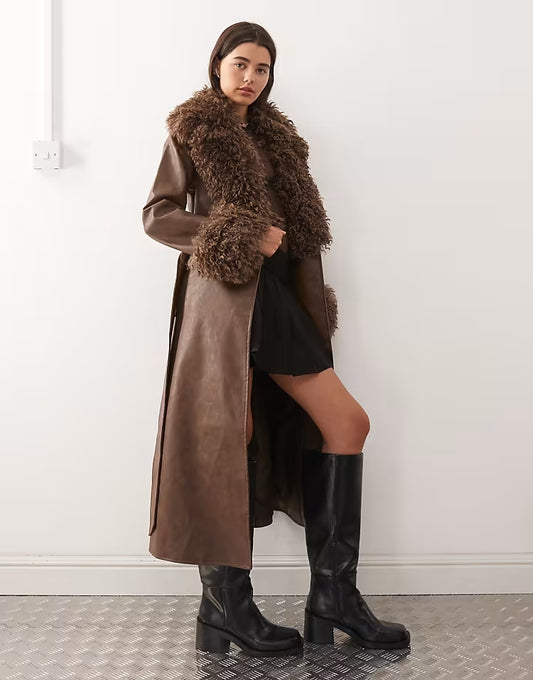 Coat Long Brown